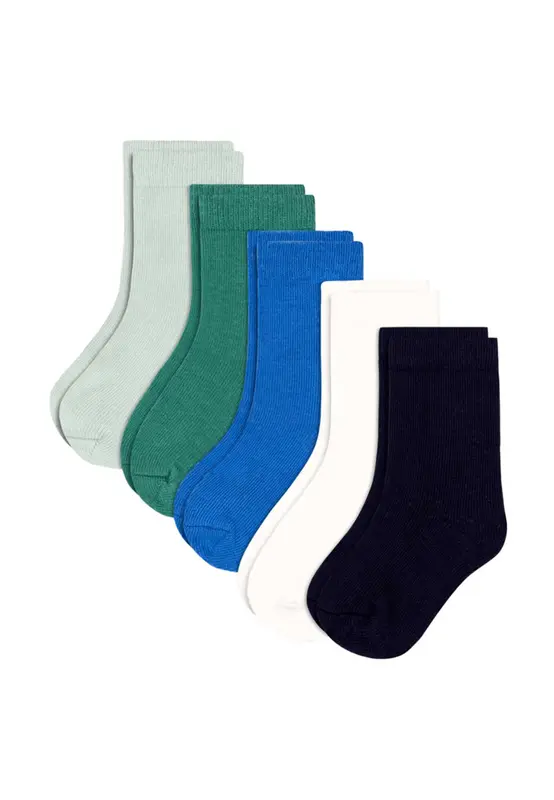 2 paia di cotone tinta unita neonato