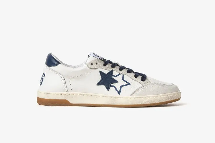 2STAR SNEAKERS WEEK STAR BIANCO/BLU NAVY