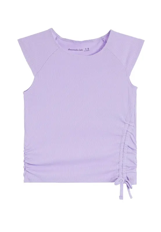 Abercrombie kids T-shirt Giro Largo A Costina con Fiocco Laterale