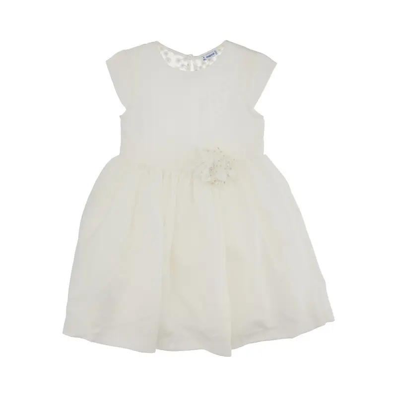Abitino con retro in tulle ricamato
