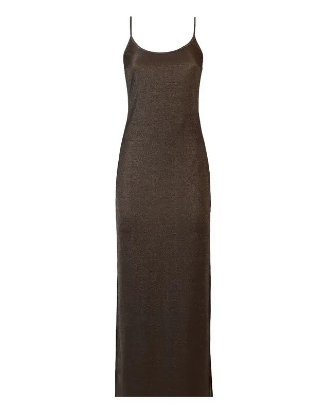 Abito Adele lurex marrone