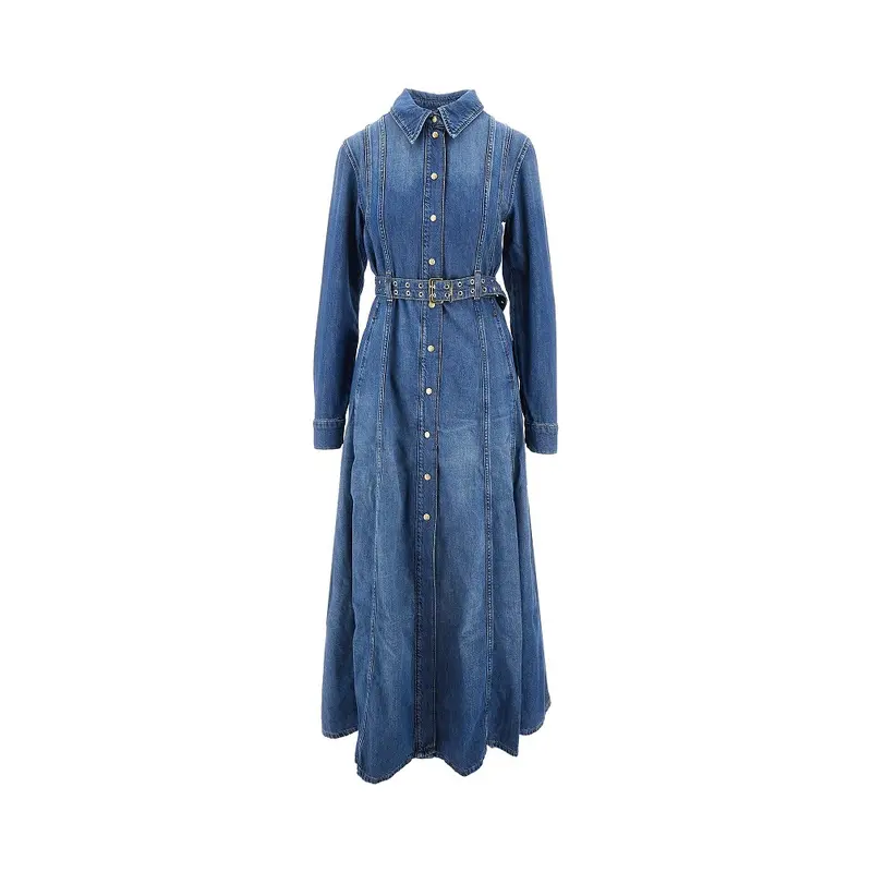 Abito chemisier lungo in denim