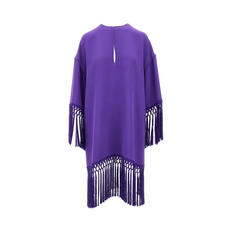 Abito in Cady Couture con frange