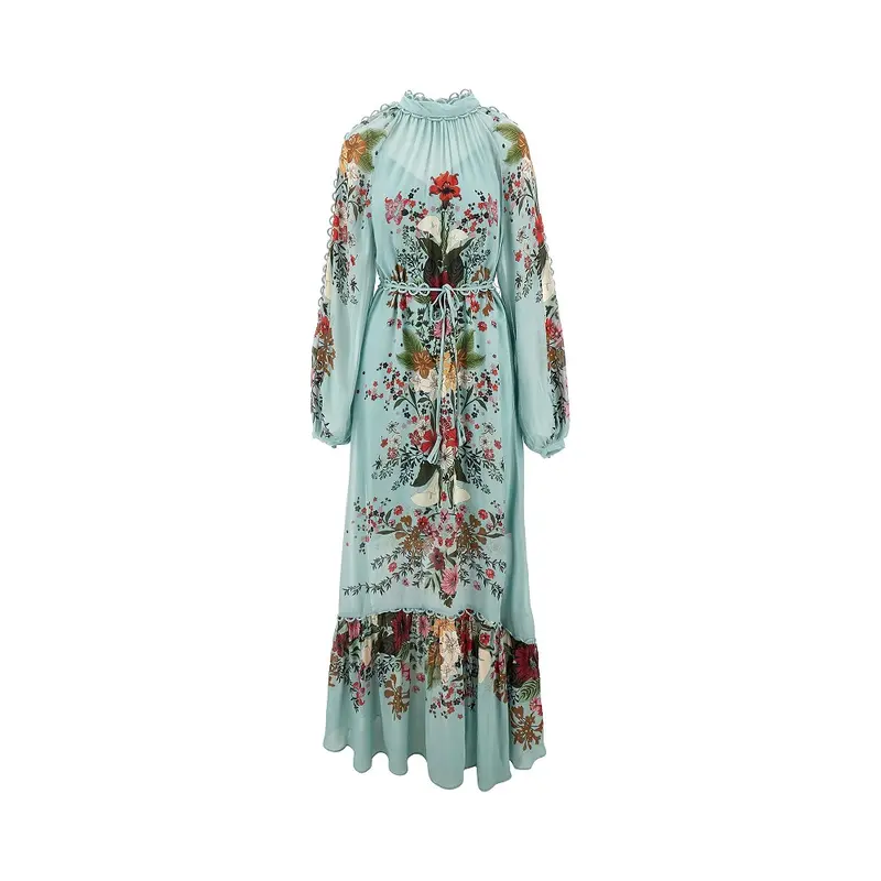 Abito lungo in georgette Beauty Bouquet