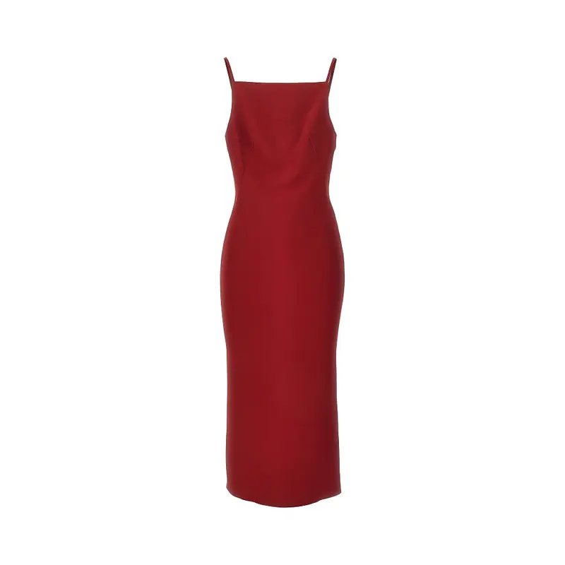 Abito midi in crepe cady