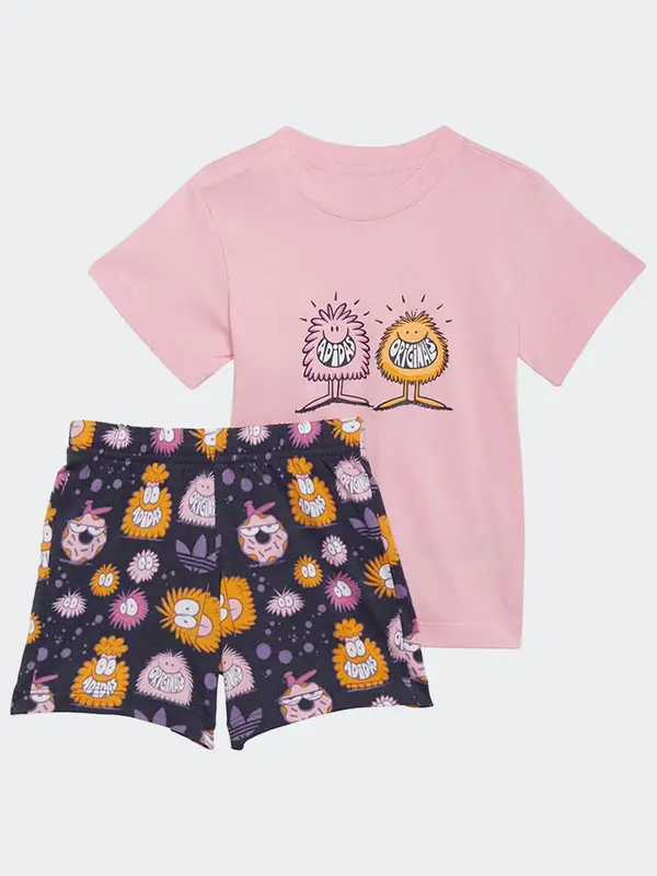 Adidas Completo Sportivo Manica Corta con Tema Cartoni Animati