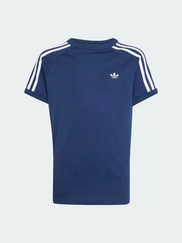 ADIDAS ORIGINALS 3 STRIPE TEE        NINDIG/WHITE