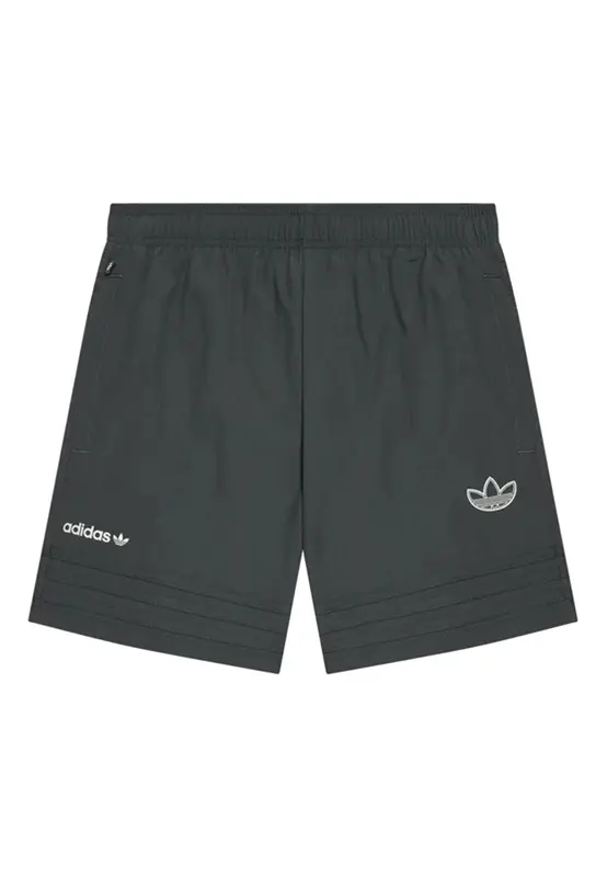 Adidas Shorts Tinta Unita con Stampa Logo