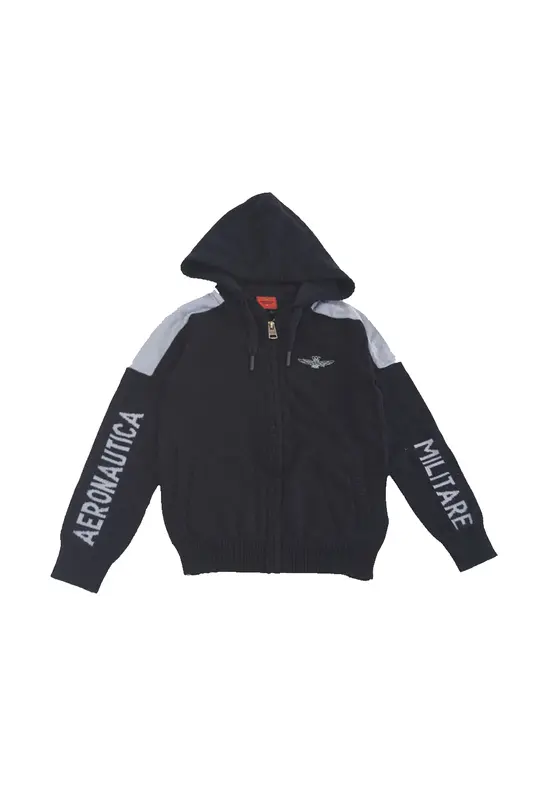 Aeronautica militare Maglia Fullzip con Cappuccio