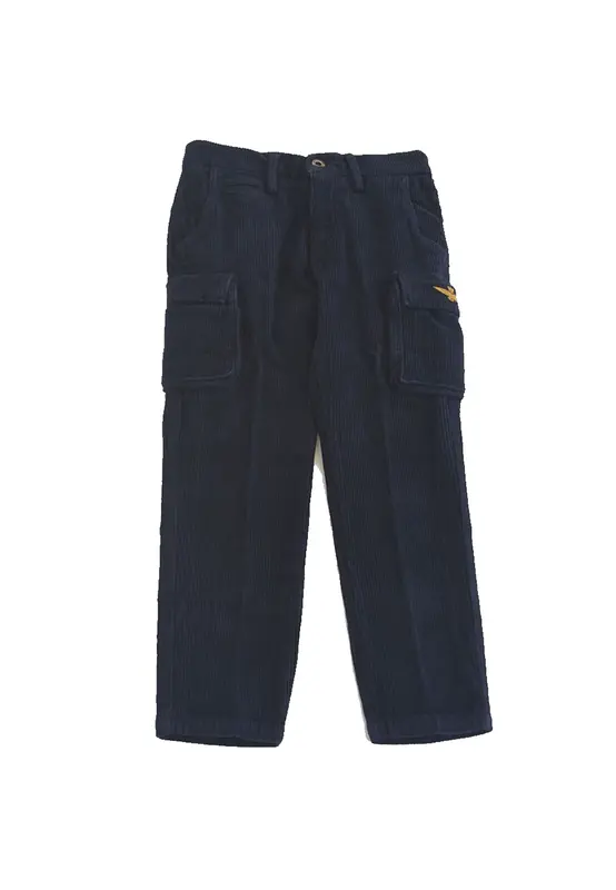 Aeronautica militare Pantalone Cargo in Velluto