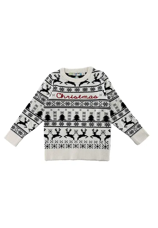 Amore is me Maglia Tema Natalizio Jaquard
