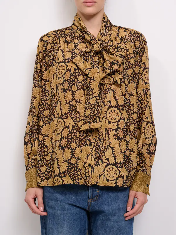 AN GE' - CAMICIA FIOCCO - FANTASIA FIORATA
