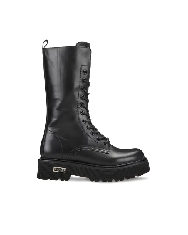 Anfibio alto Slash pelle nera