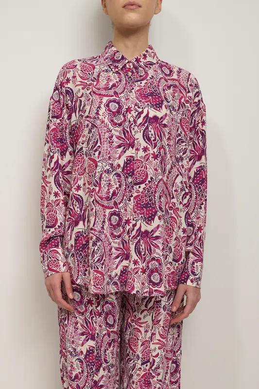 AN'GE - CAMICIA FANTASIA - AMANDINE VIOLET