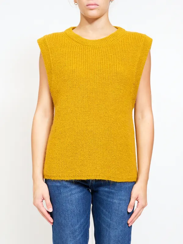AN'GE - GILET - OCRE