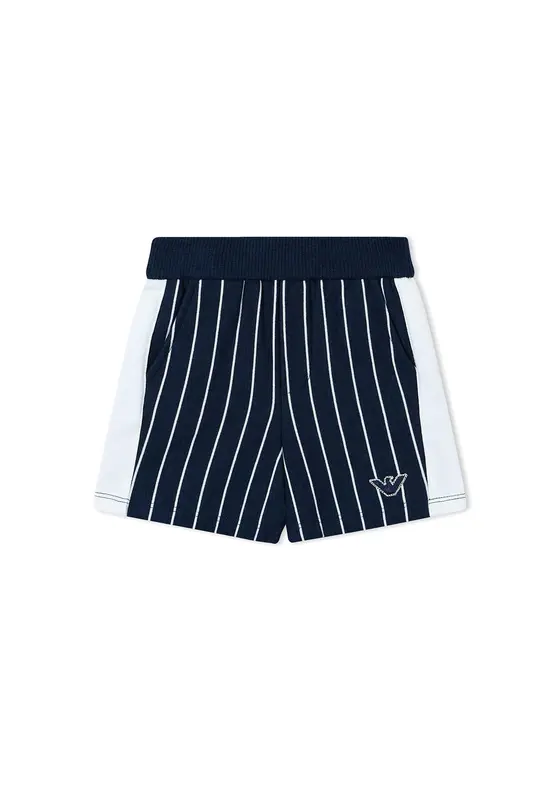 Armani Bermuda Blu in Jersey A Righe