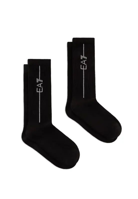 Armani Calzino con Logo A Contrasto