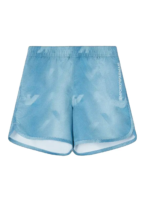 Armani Costume Boxer Azzurro con Logo