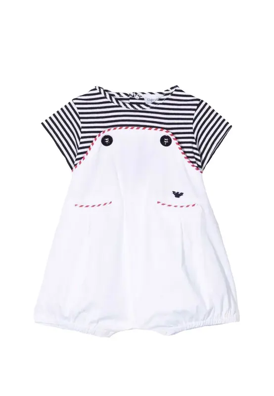 Armani Tutina in Misto Cotone Fantasia A Righe
