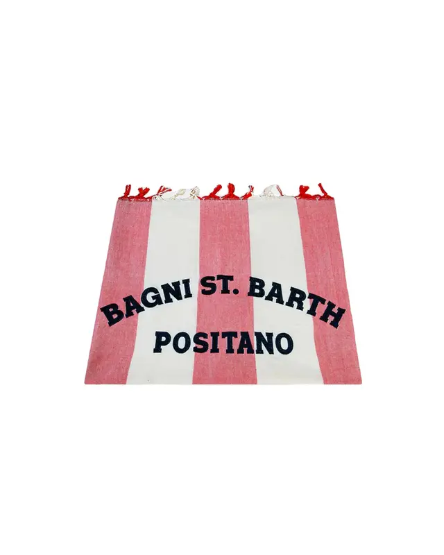 Asciugamano fouta Positano righe ricamato