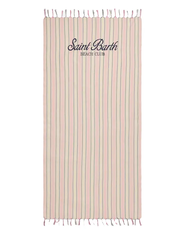 Asciugamano Foutas Light Beach Stripes rosa