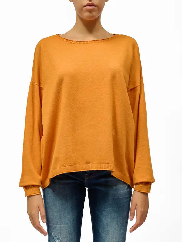 B BY BLACKOUT - MAGLIA GIROCOLLO SCATOLETTA - BECCO D'OCA