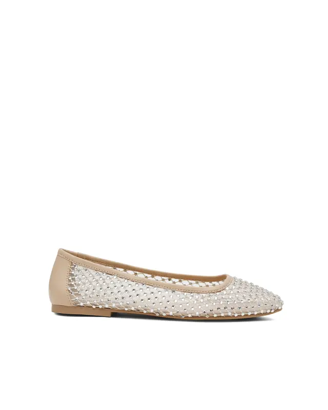 Ballerina Auden strass tan mesh