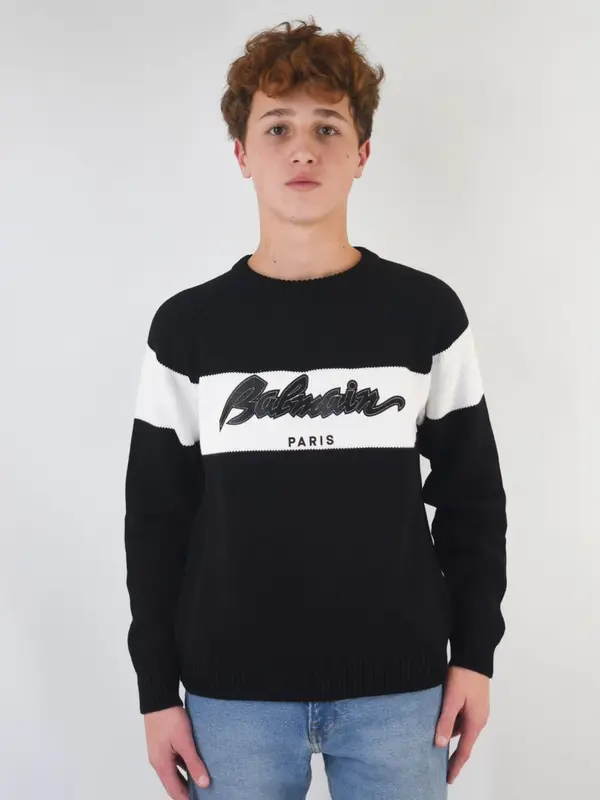 Balmain Maglia Girocollo Manica Lunga