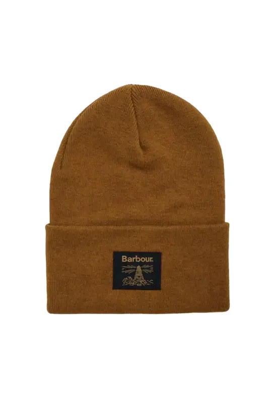 Barbour Cappello A Zuccotto con Risvolto in Maglia Marrone
