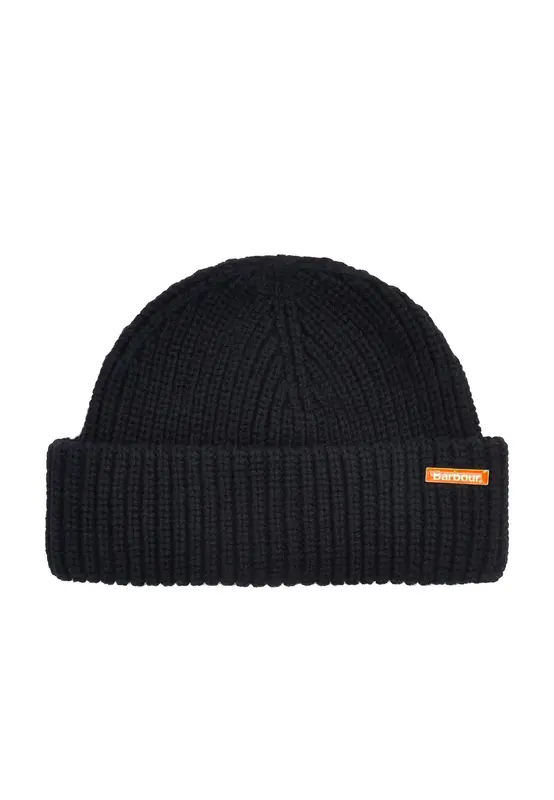 Barbour Cappello A Zuccotto in Maglia Nera
