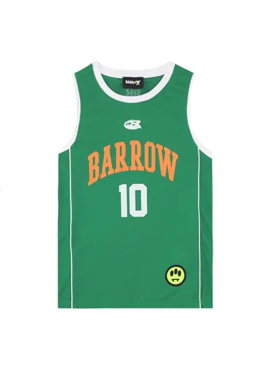 Barrow Canotta Verde Per Bambino con Logo