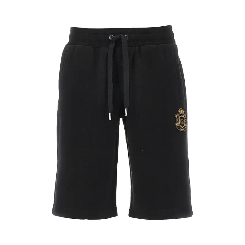 Bermuda in felpa con patch araldico