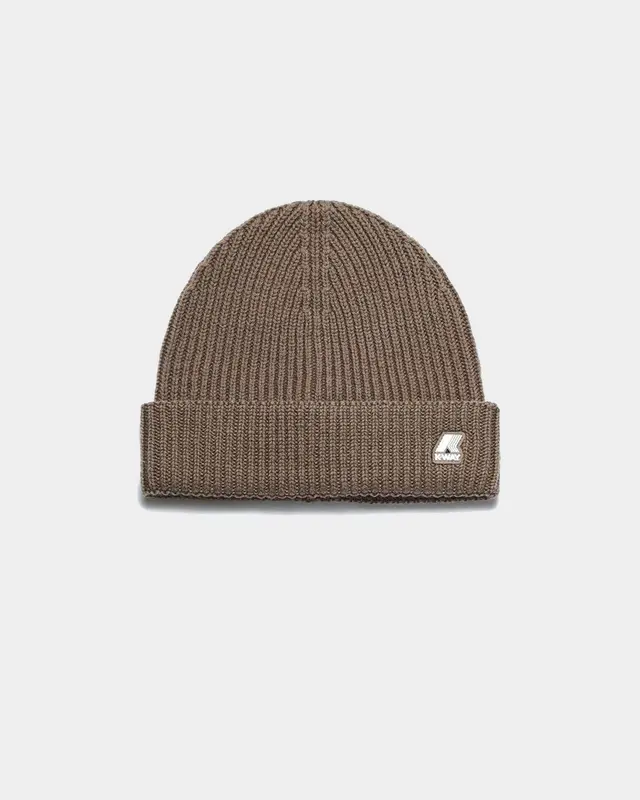 Berretto beanie Brice Cardigan Stitch beige taupe