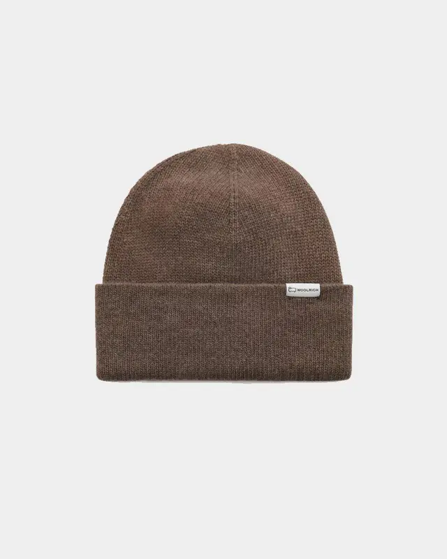 Berretto beanie Luxe Logo marrone
