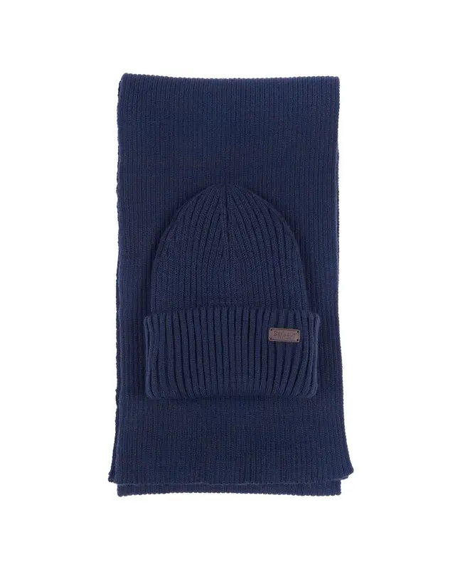 Berretto e Sciarpa Barbour / Blu