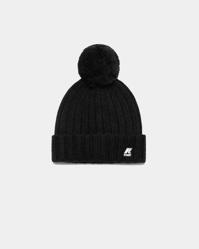 Berretto Vincienne Rib Stitch nero