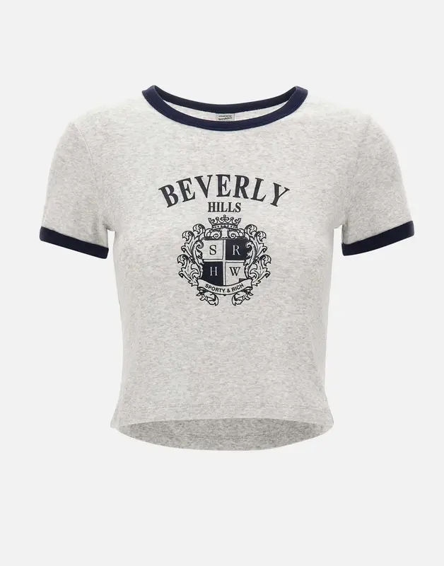 "BH Crest Soft Ringer Tee" T-shirt