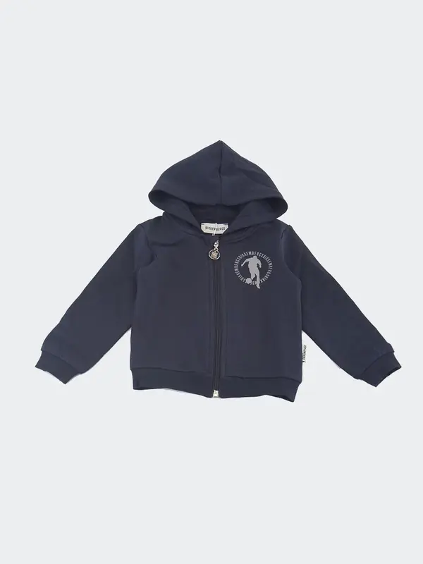 Bikkembergs Felpa Full Zip con Cappuccio