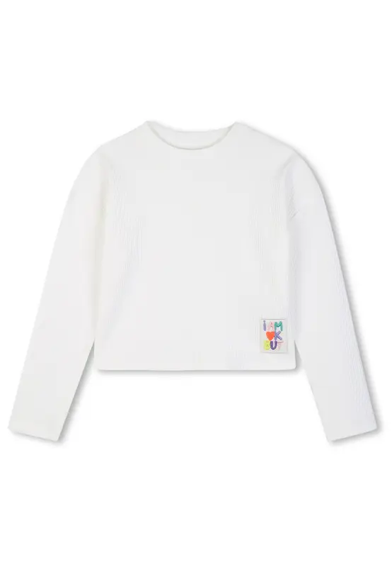 Billieblush T-Shirt Manica Lunga Bambina in Cotone