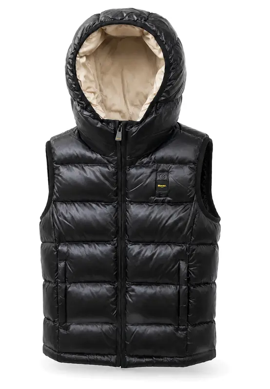 Blauer Gilet Bambino Arden Junior Smanicato Caldo