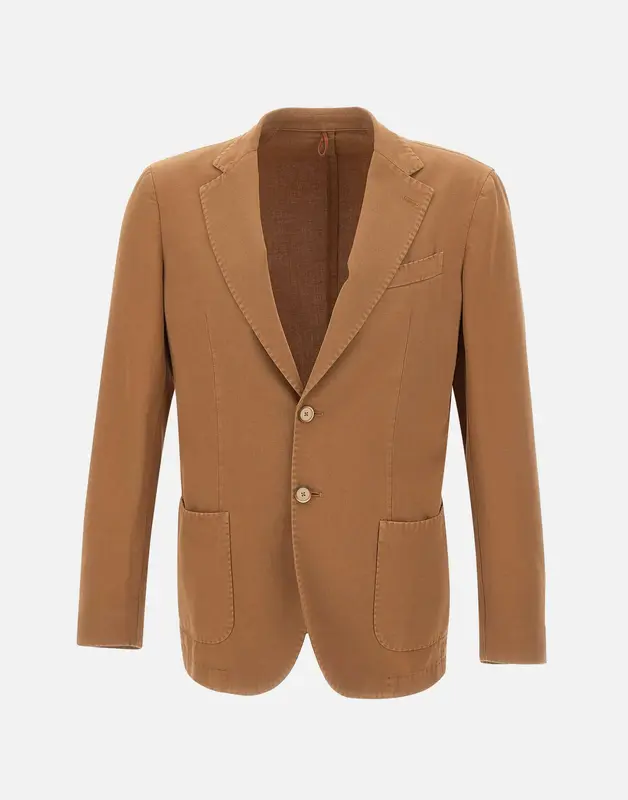 Blazer in cotone e lino