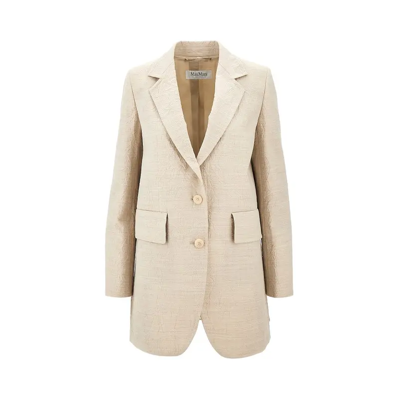 Blazer in lana effetto stropicciato