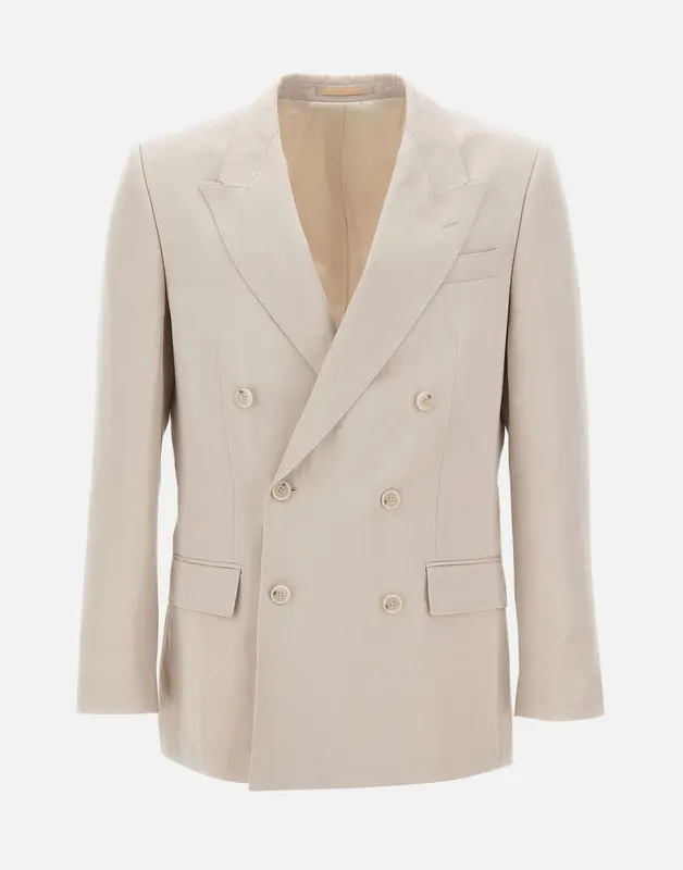 Blazer slim fit con micro motivo