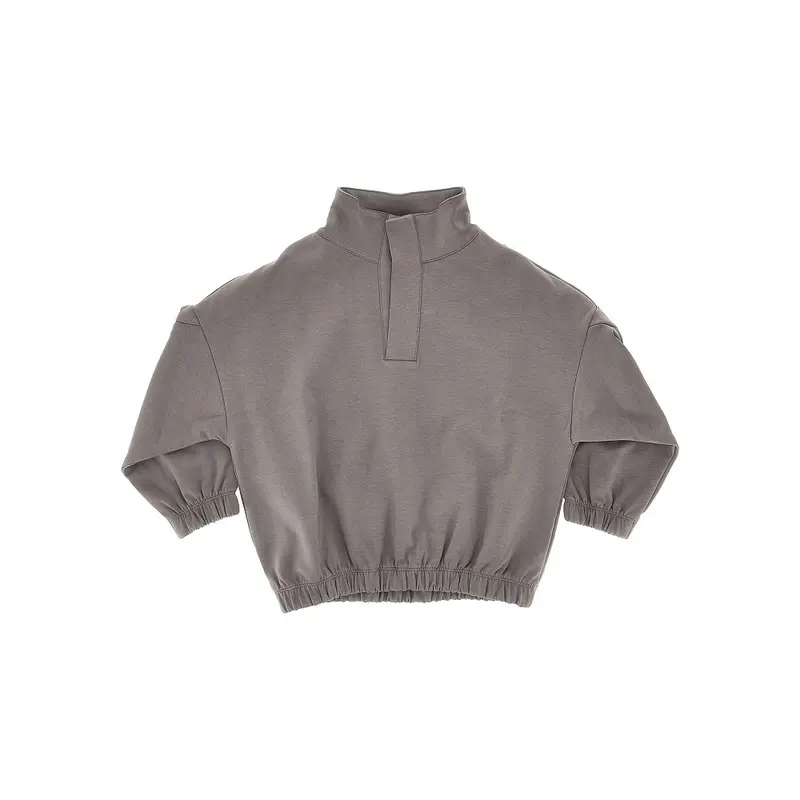 Blouson in jersey stretch con colletto