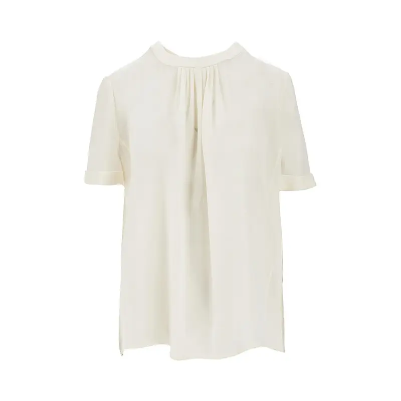 Blusa a manica corta in seta ICON