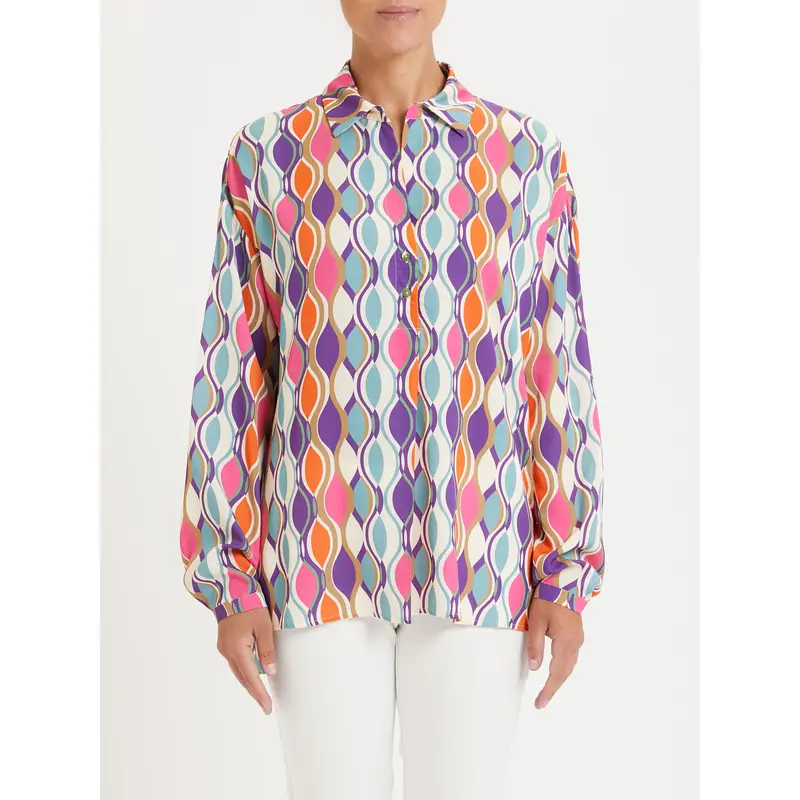 Blusa con Fantasia Penny Black / Multicolor