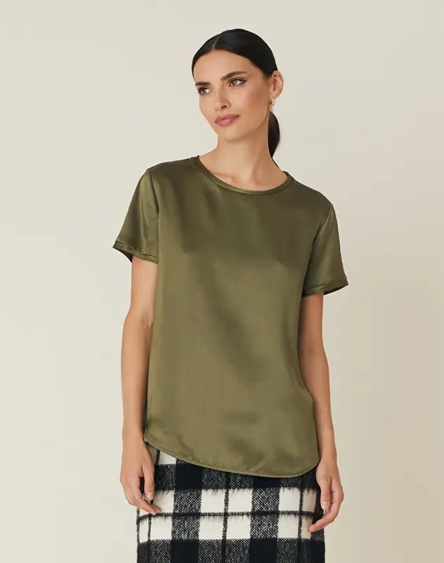 Blusa in Seta Manila Grace / Verde