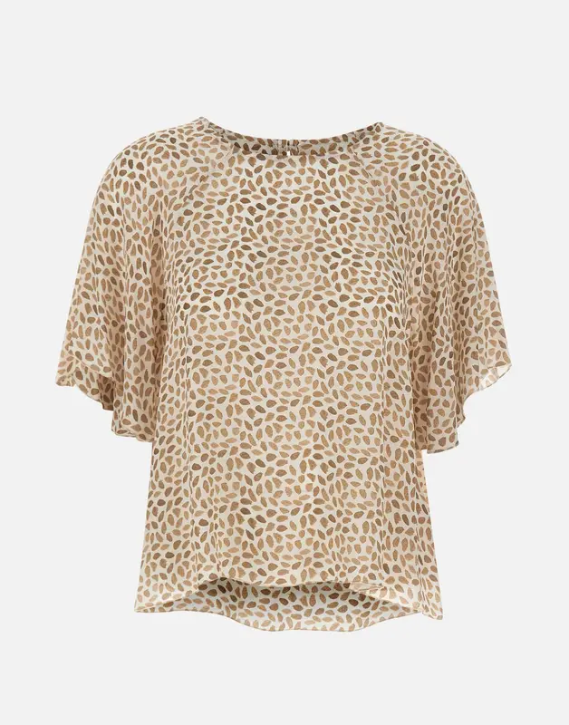 Blusa in viscosa leggera stampata