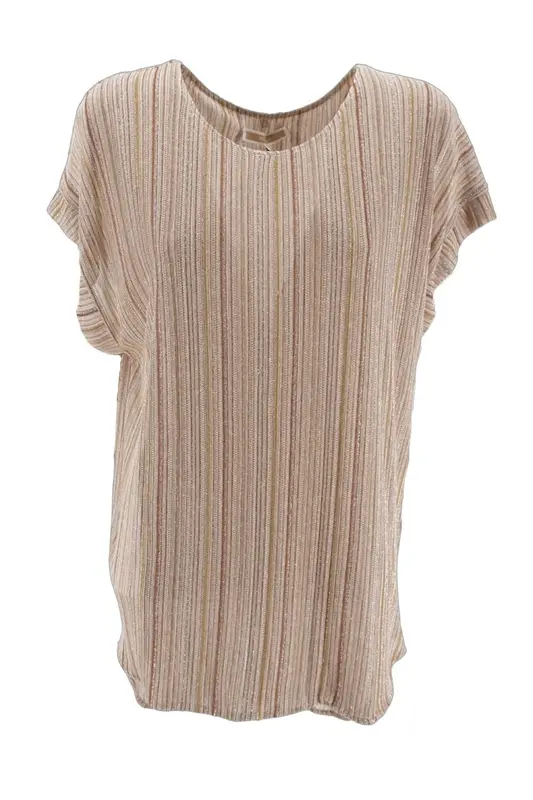 Blusa Kocca con Maniche Ampie / Beige