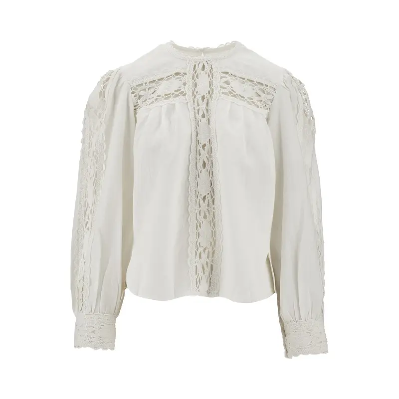 Blusa 'Valmira' in lino e cotone